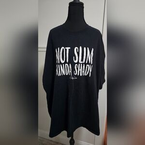 Piper Lou Black Graphic T-Shirt with White Text 4X